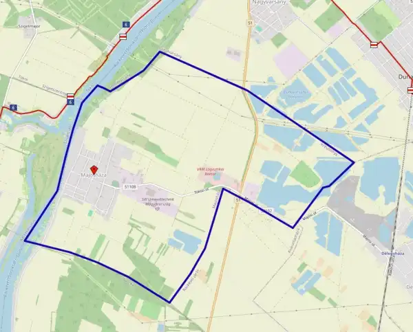 Eladó Építési telek, Majosháza 5303 m² 35 M Ft