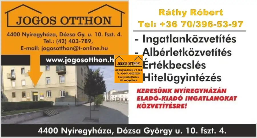 eladó  Építési telek, Nyíregyháza