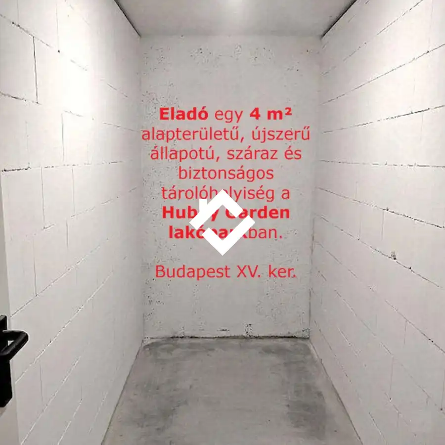 eladó újszerű tárolóhelyiség, Budapest, XV. kerület