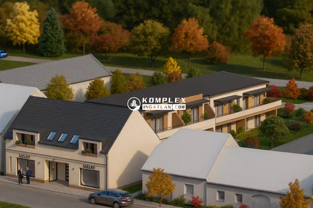 Új építésű lakások és üzlethelyiségek Jánossomorja központjában - Jánossomorja